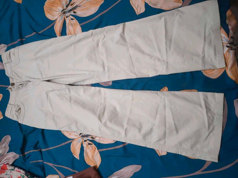 Khaki Wide Leg Pants