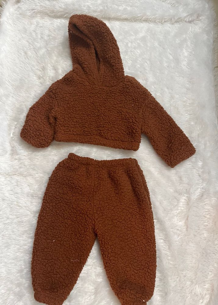 Cozy Brown Baby Outfit