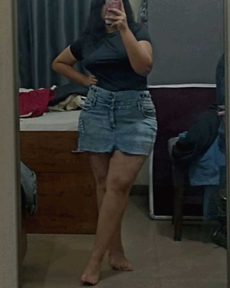 Denim Mini Skirt