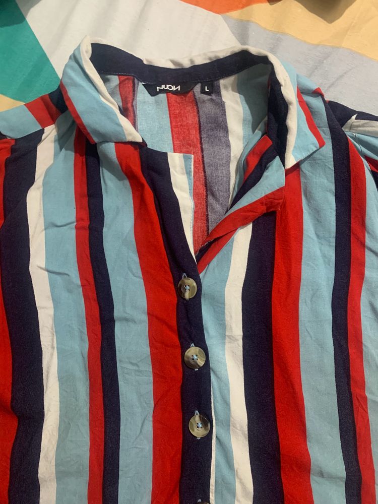 Noun | Westside Striped crop Shirt