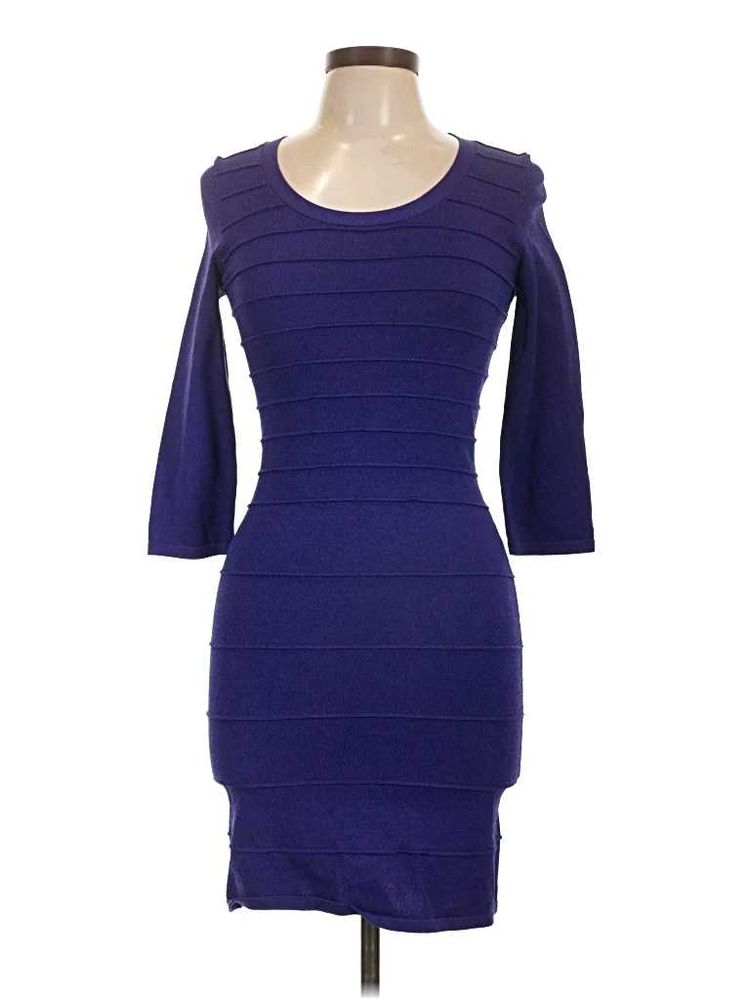 Elegant Royal Blue Bandage Dress