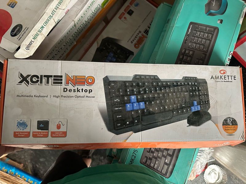 Xcite Neo Wired Keyboard N Mouse Unused