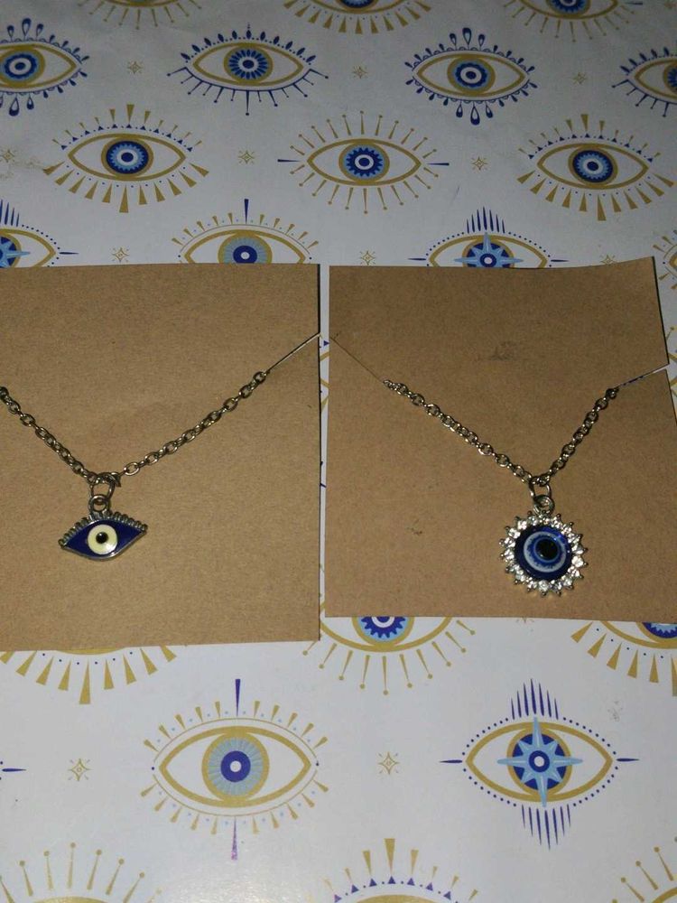 Evil Eye Necklace Set