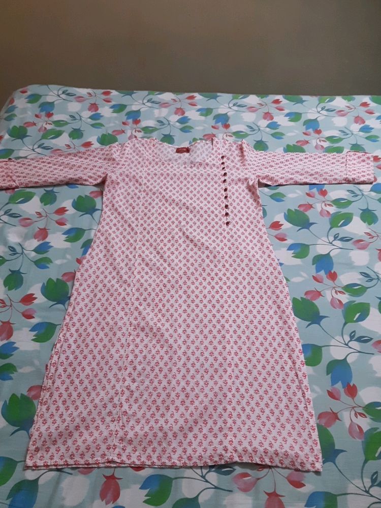 Red White Kurti