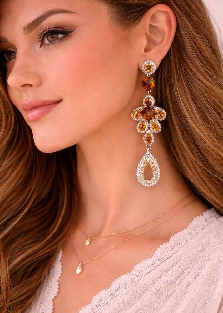 Sparkling Drop Earrings