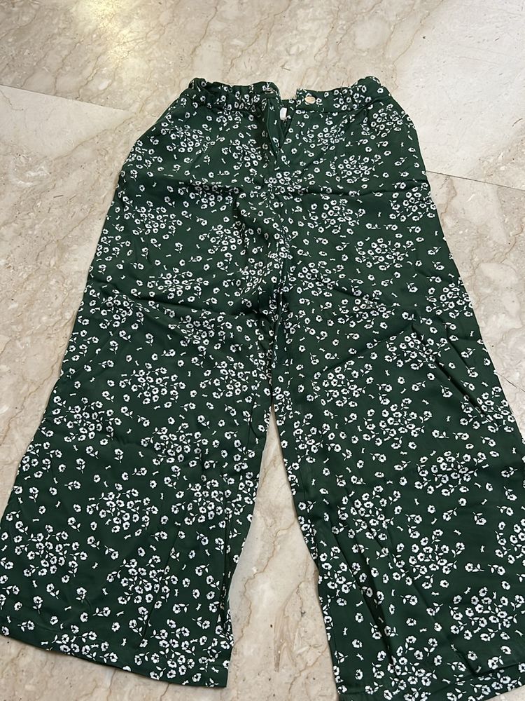 Beautiful Bottle Green Plazzo Like New