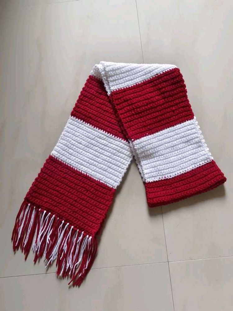 Striped Knit Scarf