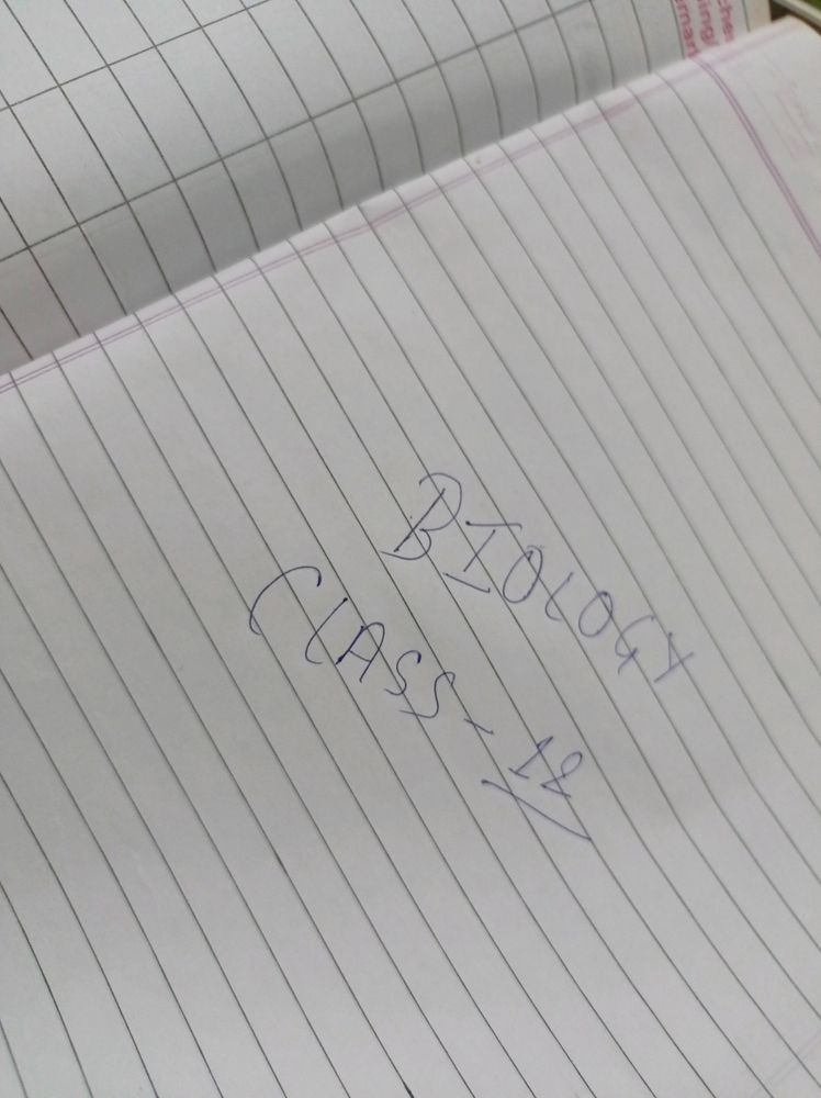 Class 12 Biology Notes