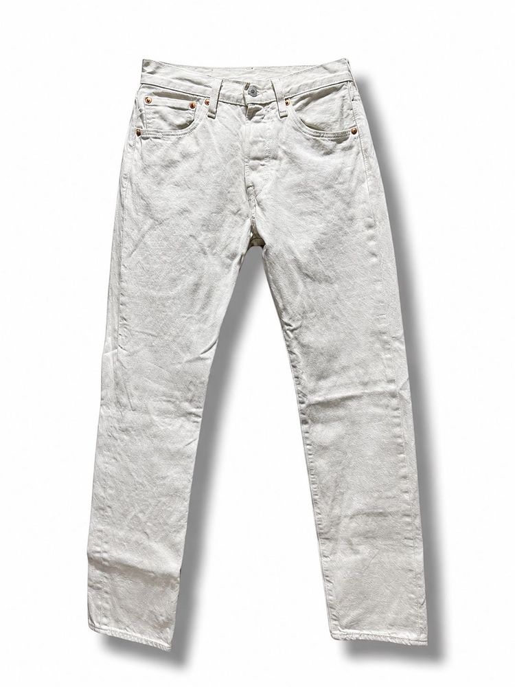 Levi’s 501 Off White Straight Fit Unisex Jeans