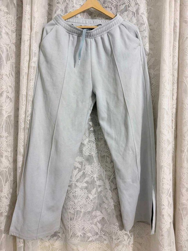 Zudio Light Blue Wide Leg Sweatpants