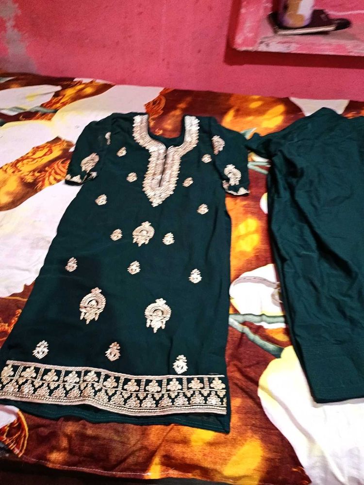 party wear heavy work suit salwar set