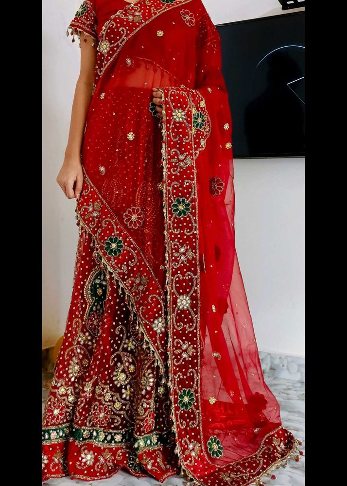 Red Bridal Lehenga