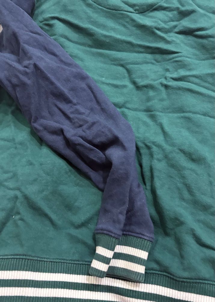 Green &amp; Navy Baseball Style jacket