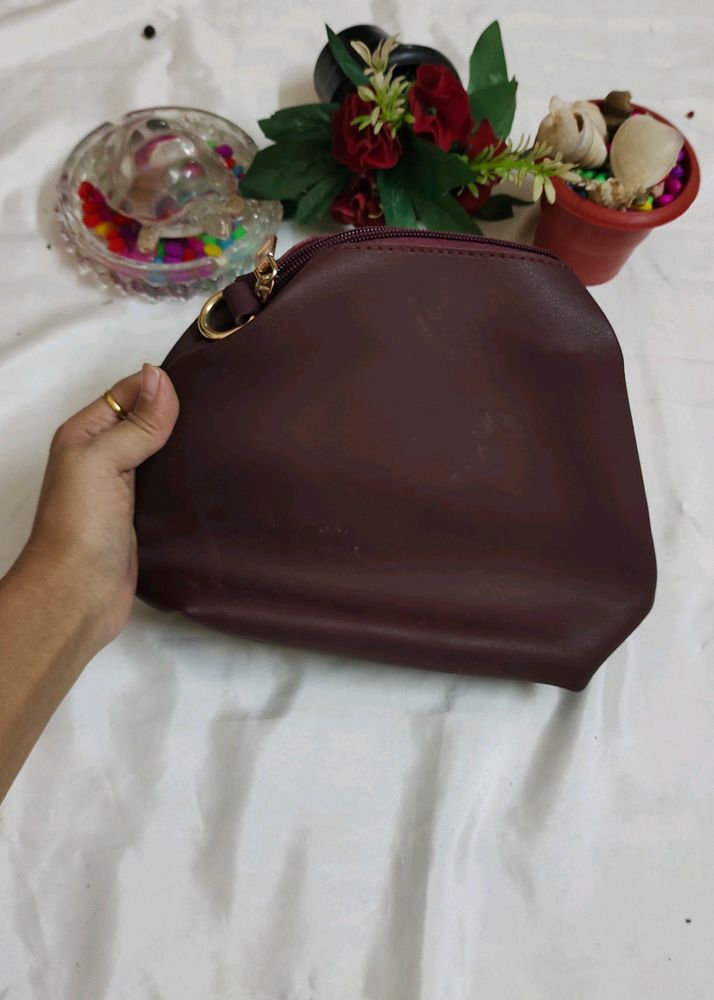 Maroon Pouch (Sling Is Missing)