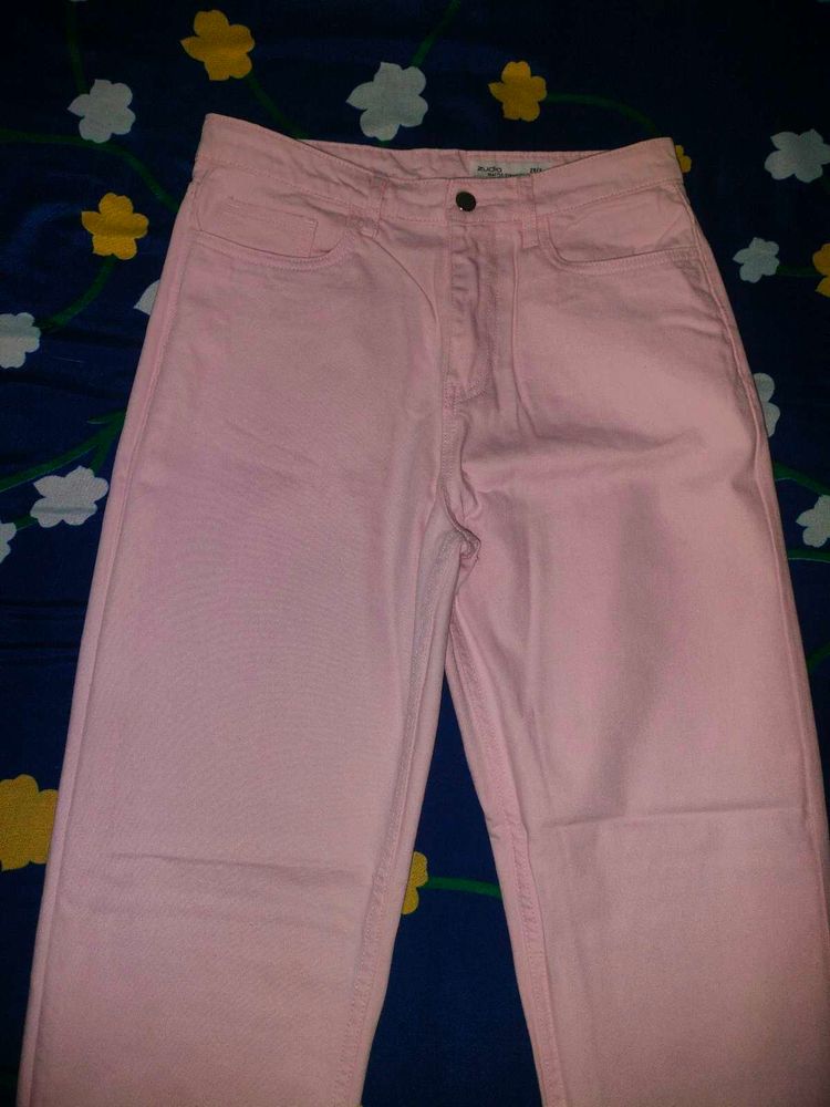 Pink Denim Jeans