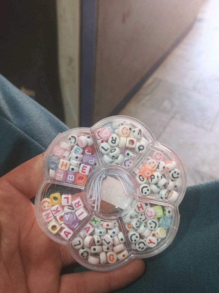Alphabet &amp; Smiley Face Beads for DIY Crafts