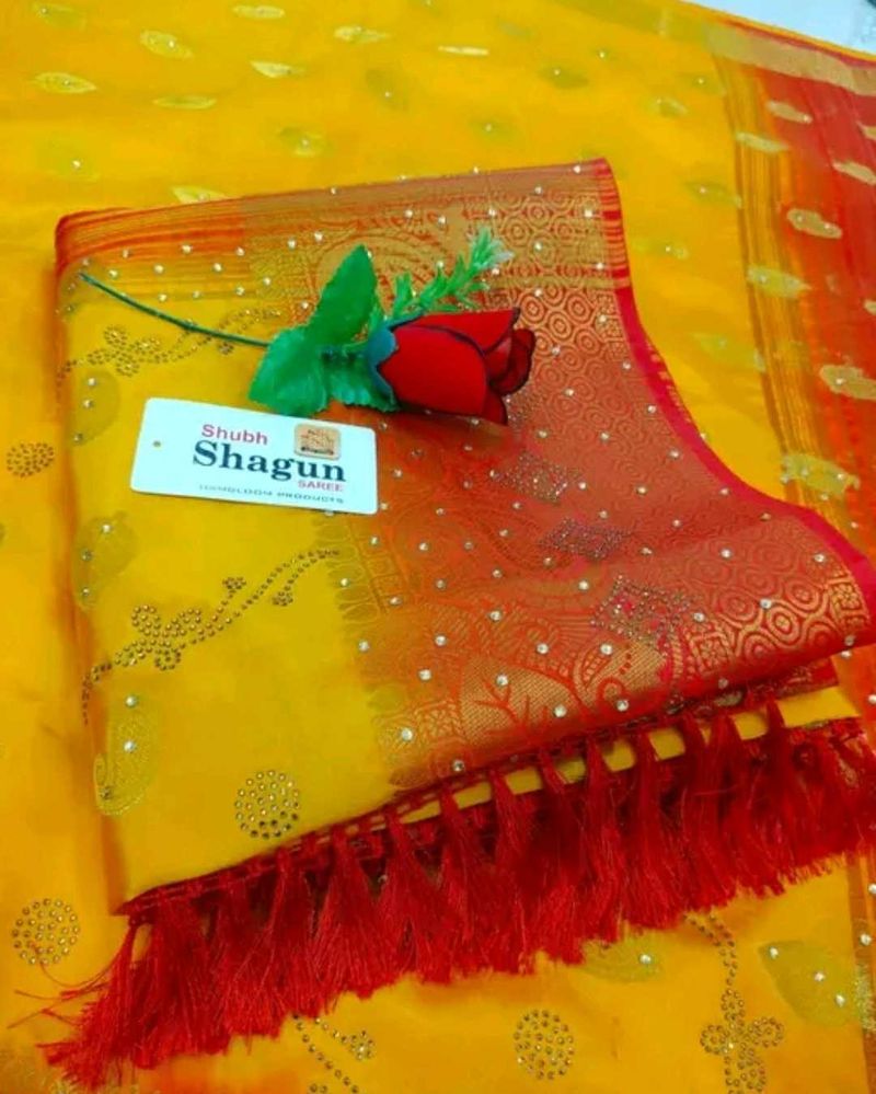 Elegant Yellow Saree