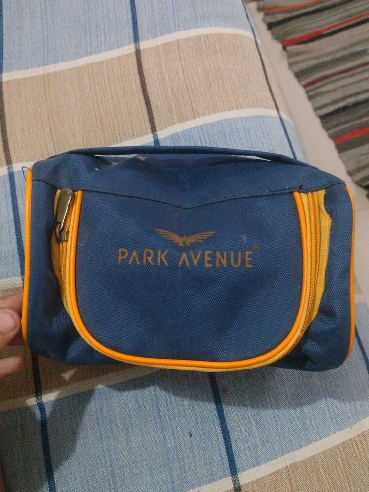 Park Avenue Blue &amp; Orange Pouch