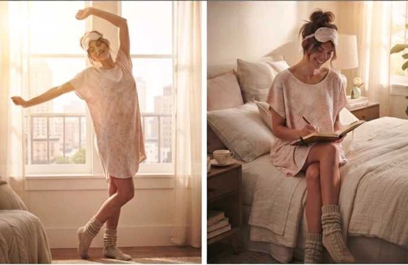 Cozy Peach lounge/Night Dress