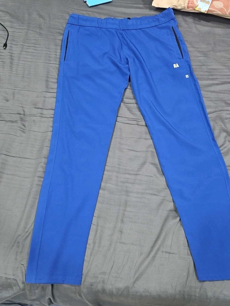 Blue Athletic Track Pants
