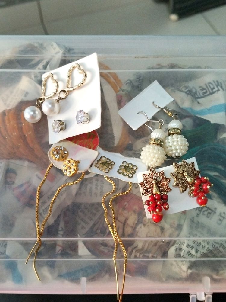 Combo Of 5 Earings Studs