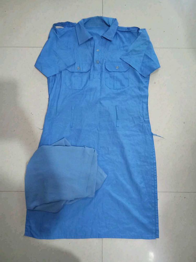 Blue Kurta + dupatta