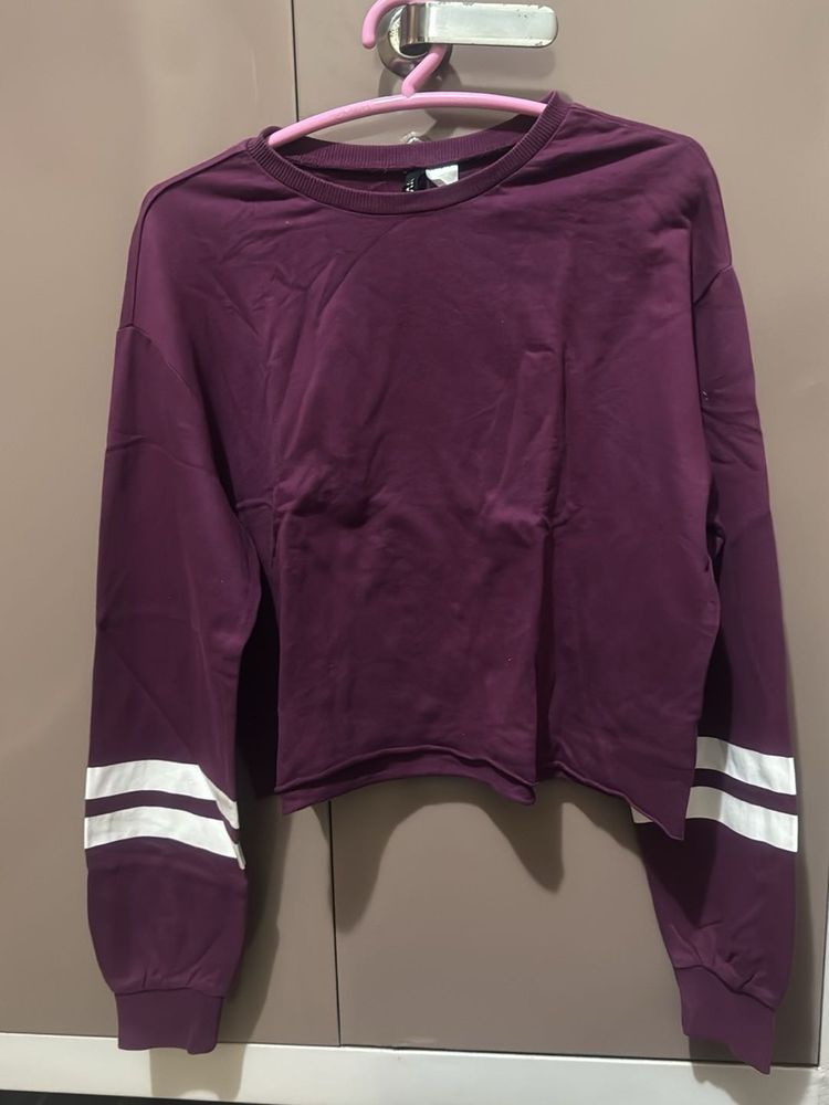 H&amp;M Purple Crop Top