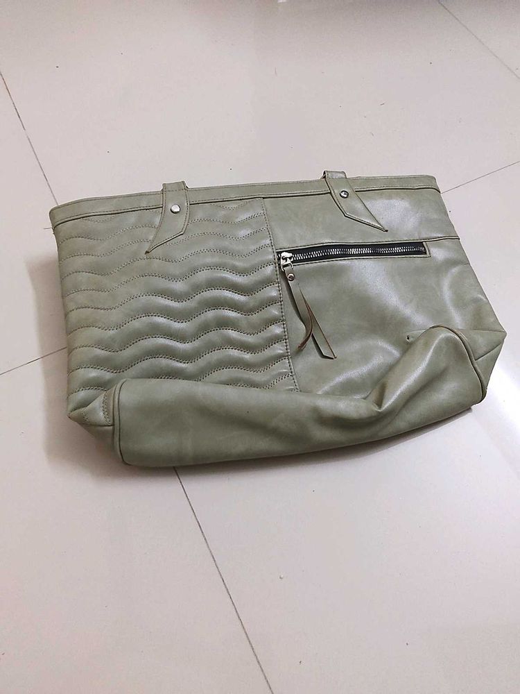Stylish Light Green Tote Bag