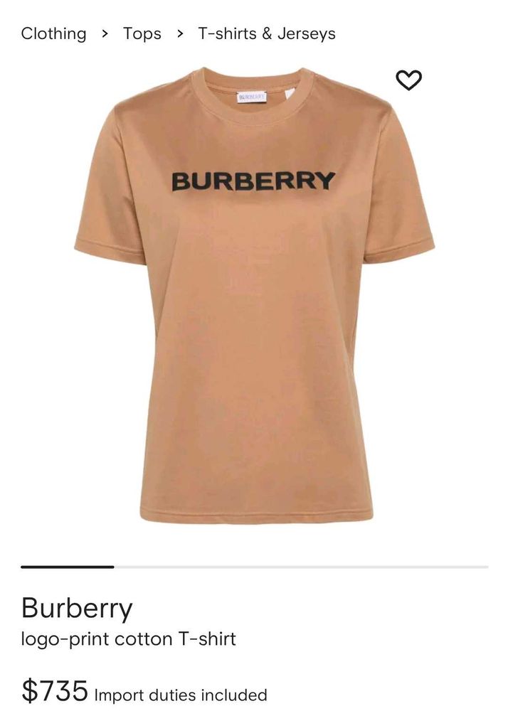 Burberry printed, cotton blend tee