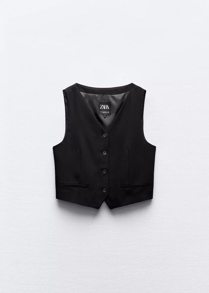 Classic Black Vest Blazer