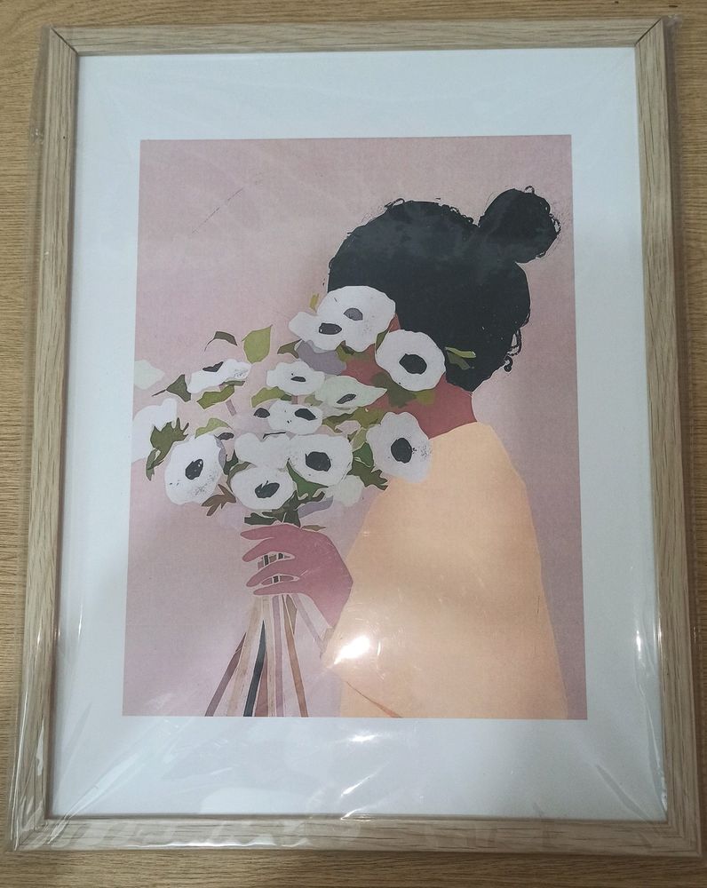 Flower Bouquet Matted Framed Poster Fine Art Print
