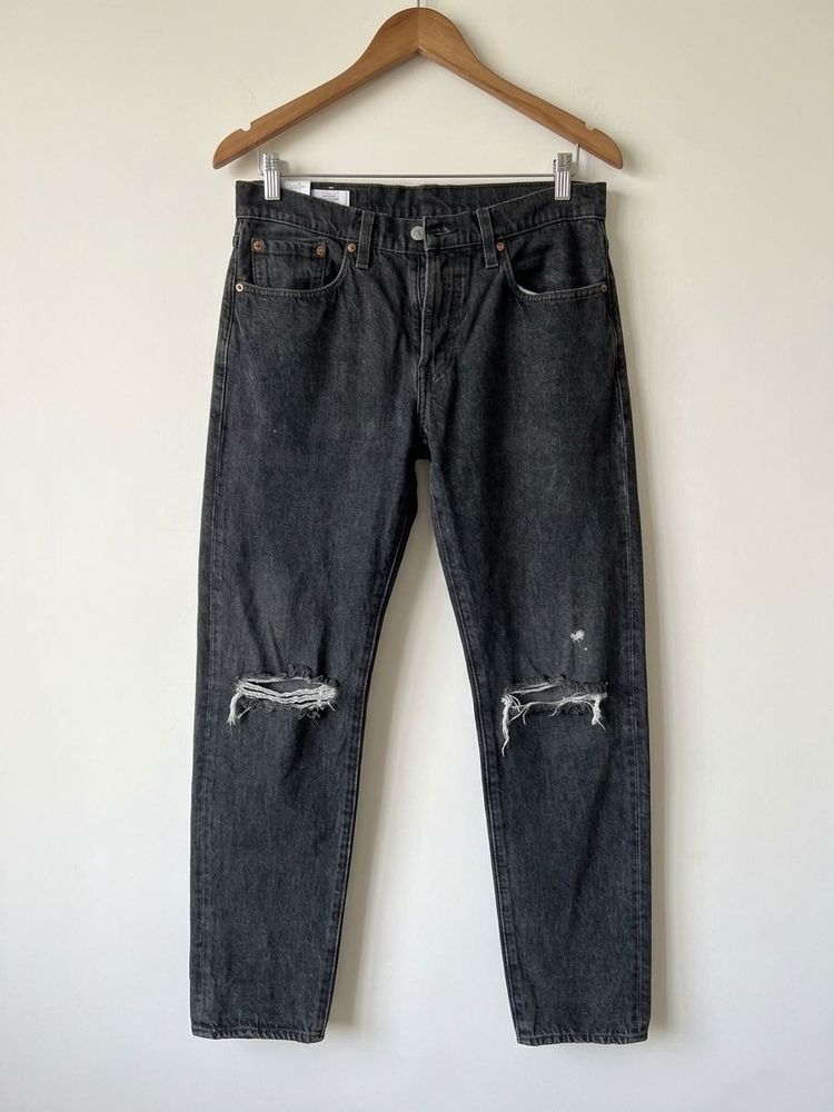 Levi's Distressed Black Jeans