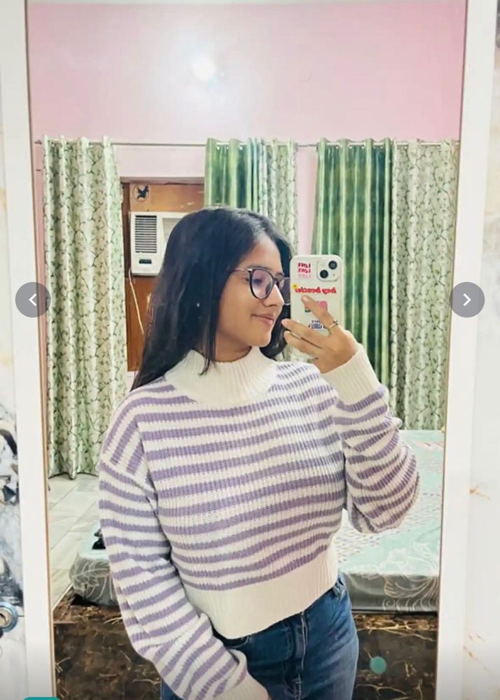 Striped Turtleneck Sweater
