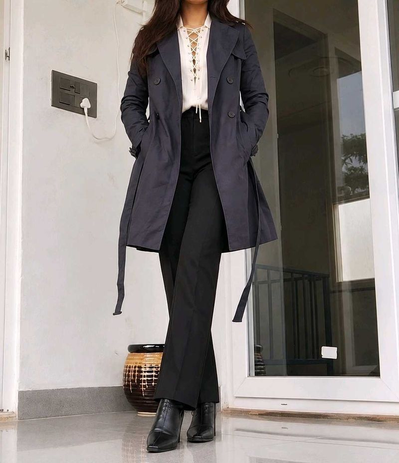Navy Trench Coat