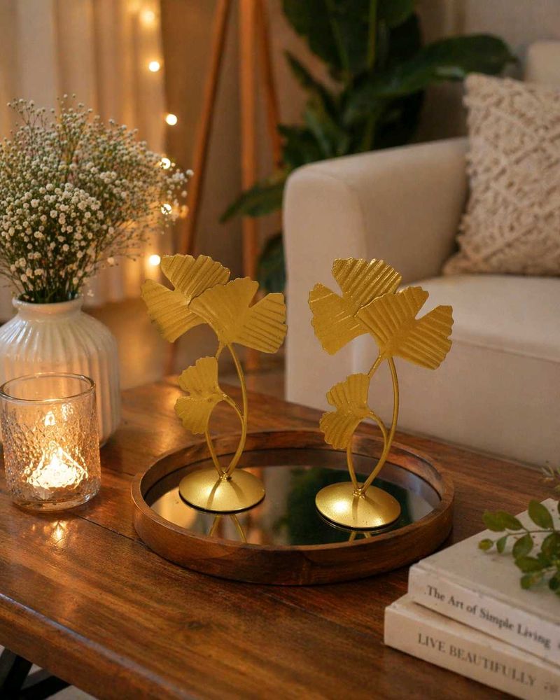 Elegant Gold Leaf Decor Set