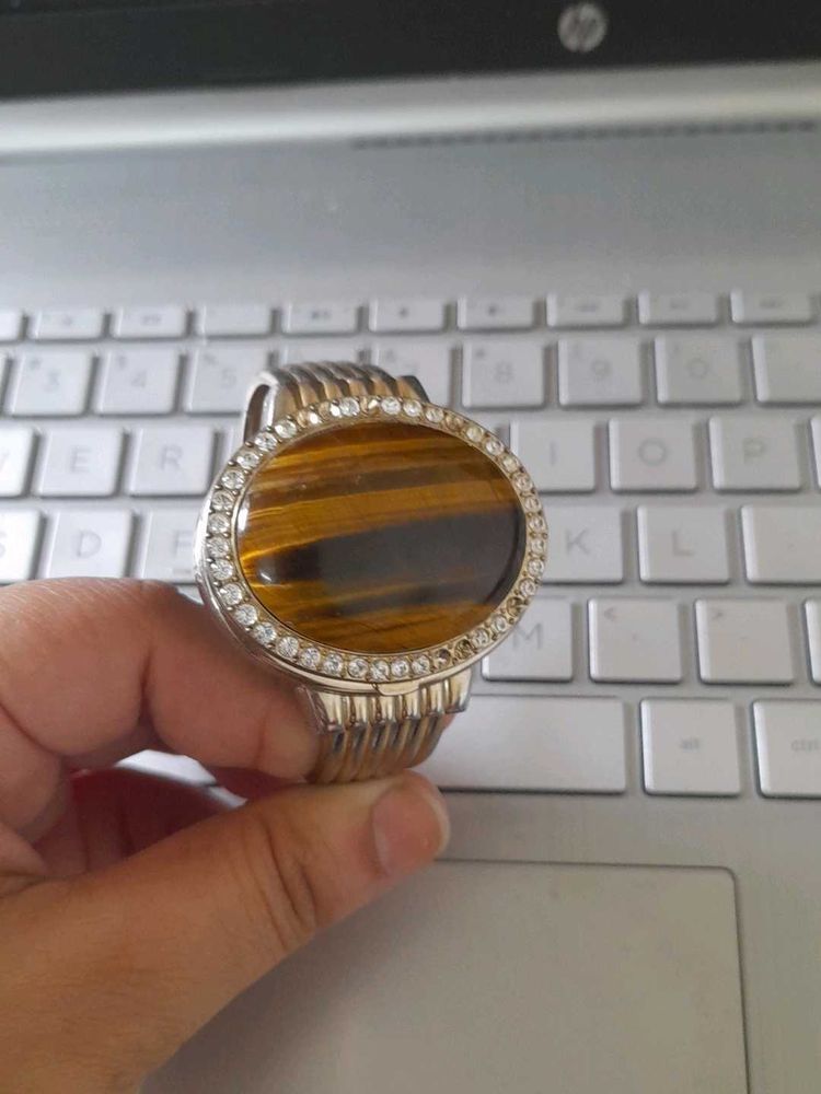 Stunning Tiger Eye &amp; Crystal Bracelet