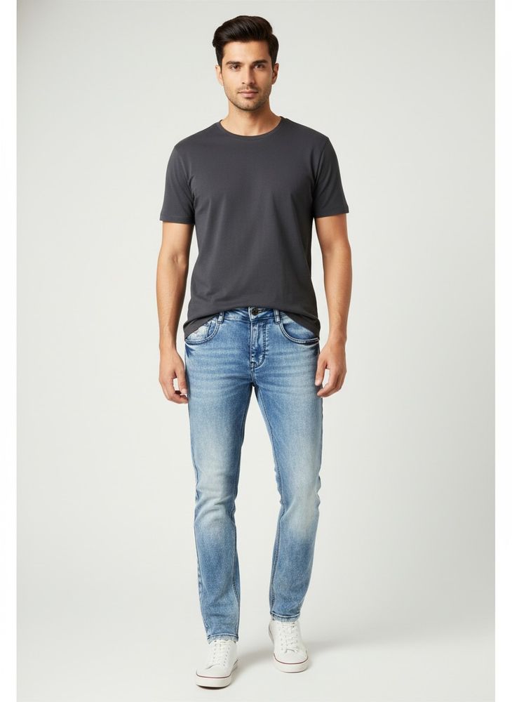 Vintage Wash Denim Jeans