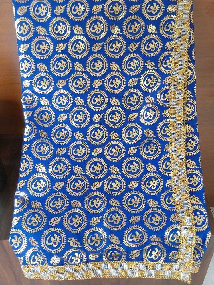 Blue Om Pattern Duppatta
