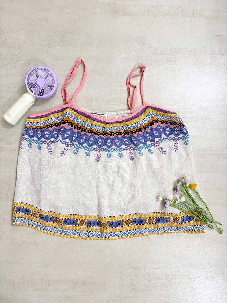 Boho Patterned Cami Top