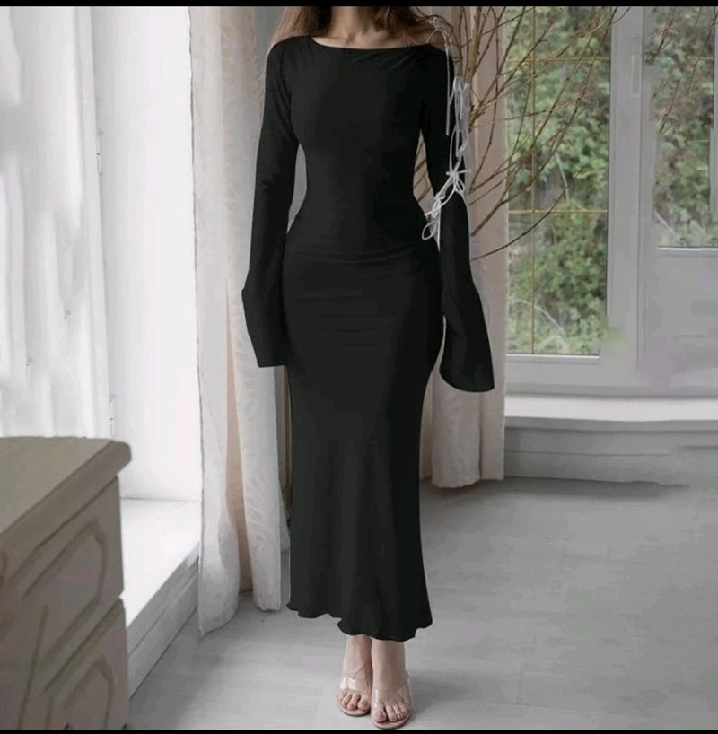 Hollow Cut Off Shoulder Bandage Dress