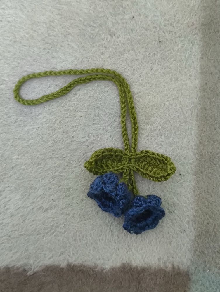 2 in 1 Handmade Crochet Hair Tie cum Keychain