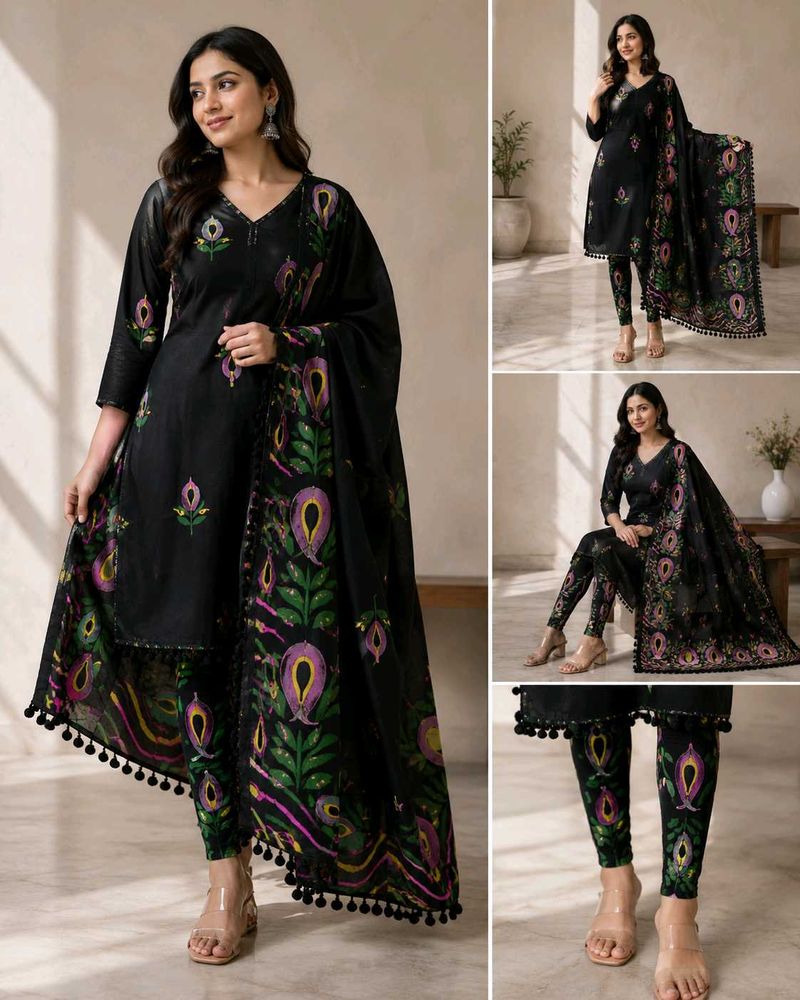 Hand Painted Leggings with Dupatta