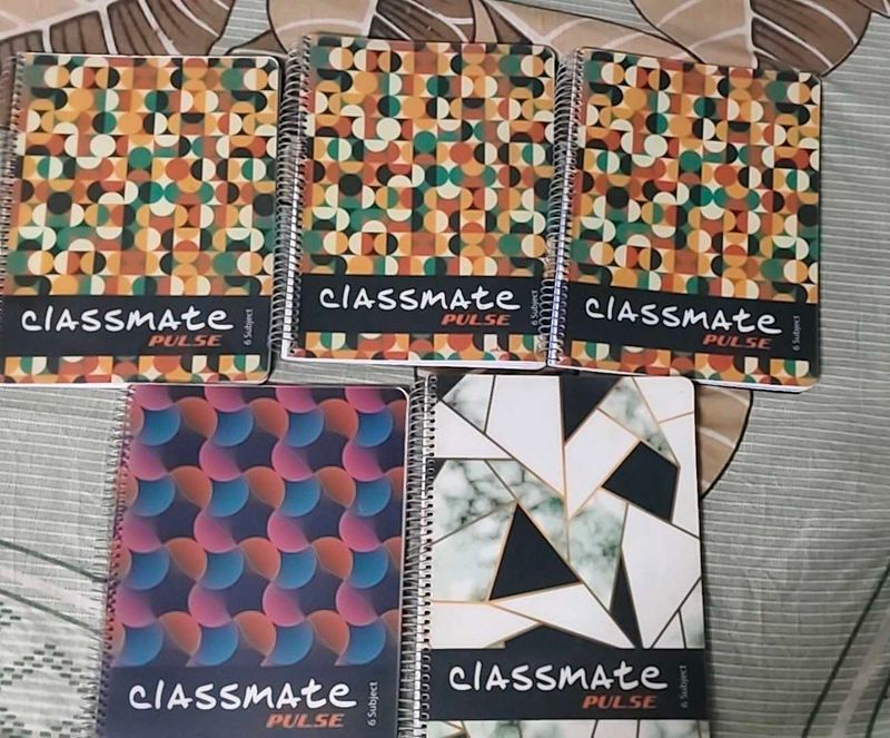Classmate Pulse Notebooks - Set of 5