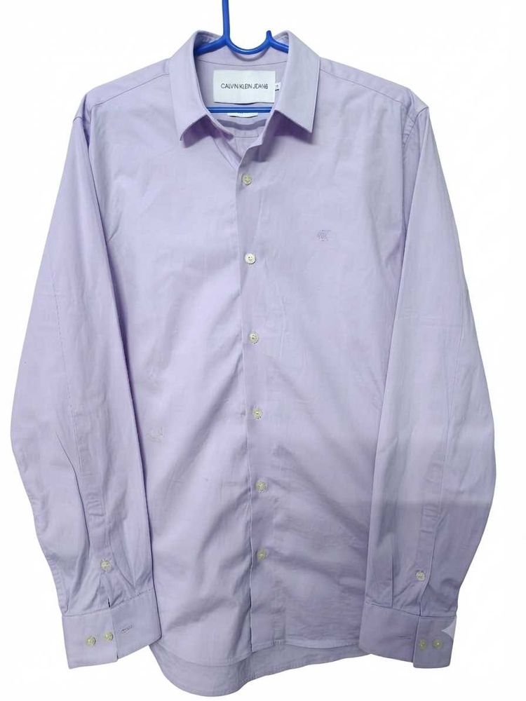 Calvin Klein Jeans Men's Lavender Shirt