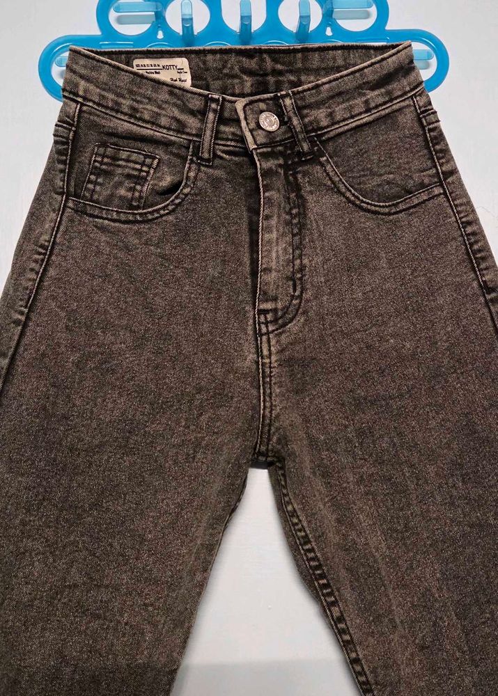 Stylish Acid Wash Denim Jeans