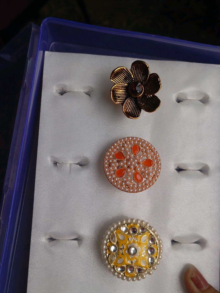 Set of 3 Designer Rings