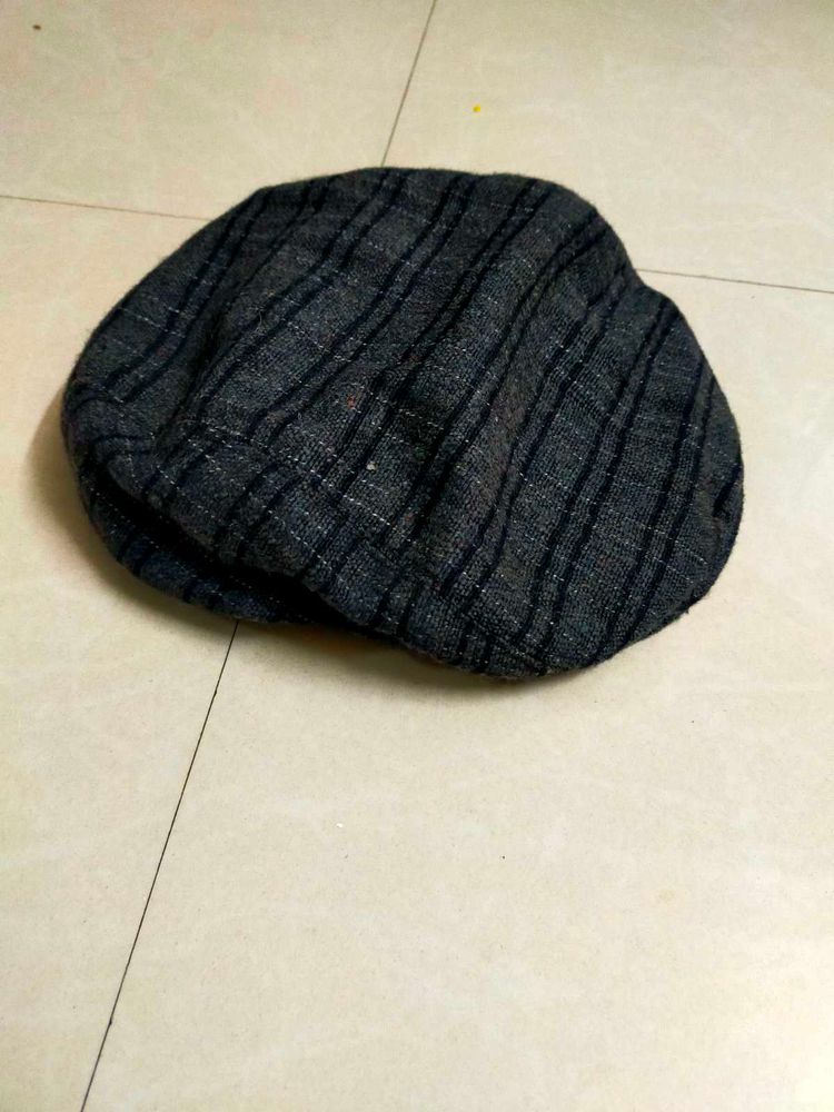 Men's Striped Flat Cap