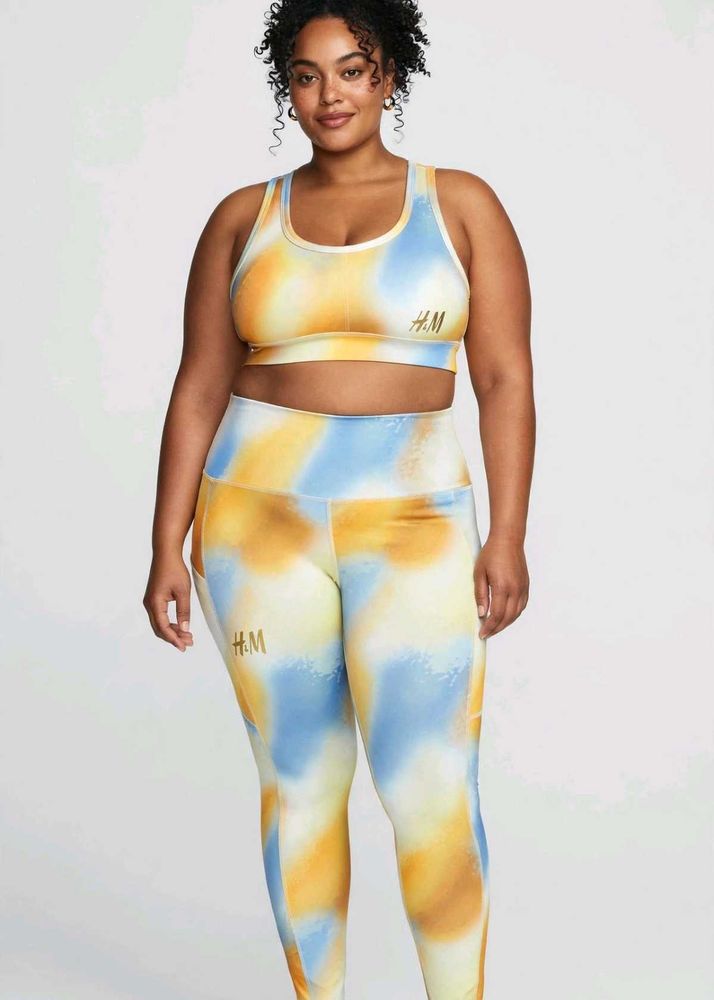 H&amp;M Tie-Dye Sports Bra &amp; Leggings Set Xxl Size