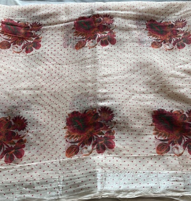 Elegant Floral Print Saree