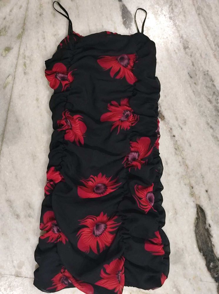 Floral Print Mini Dress